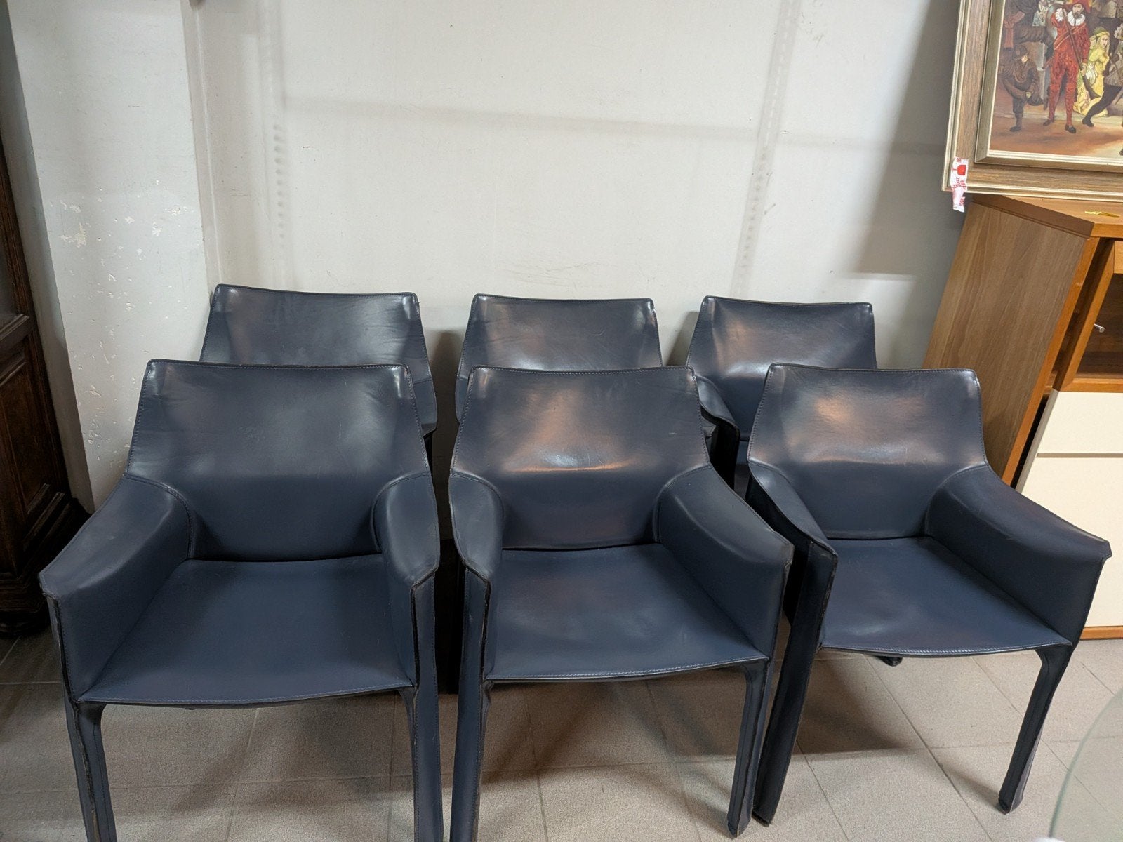 6x Originele Cassina CAB 413 – Mario Bellini – Italiaans, Huis en Inrichting, Via Luigi Busnelli 1, 20821 Meda (MB), Italië, Gebruikt