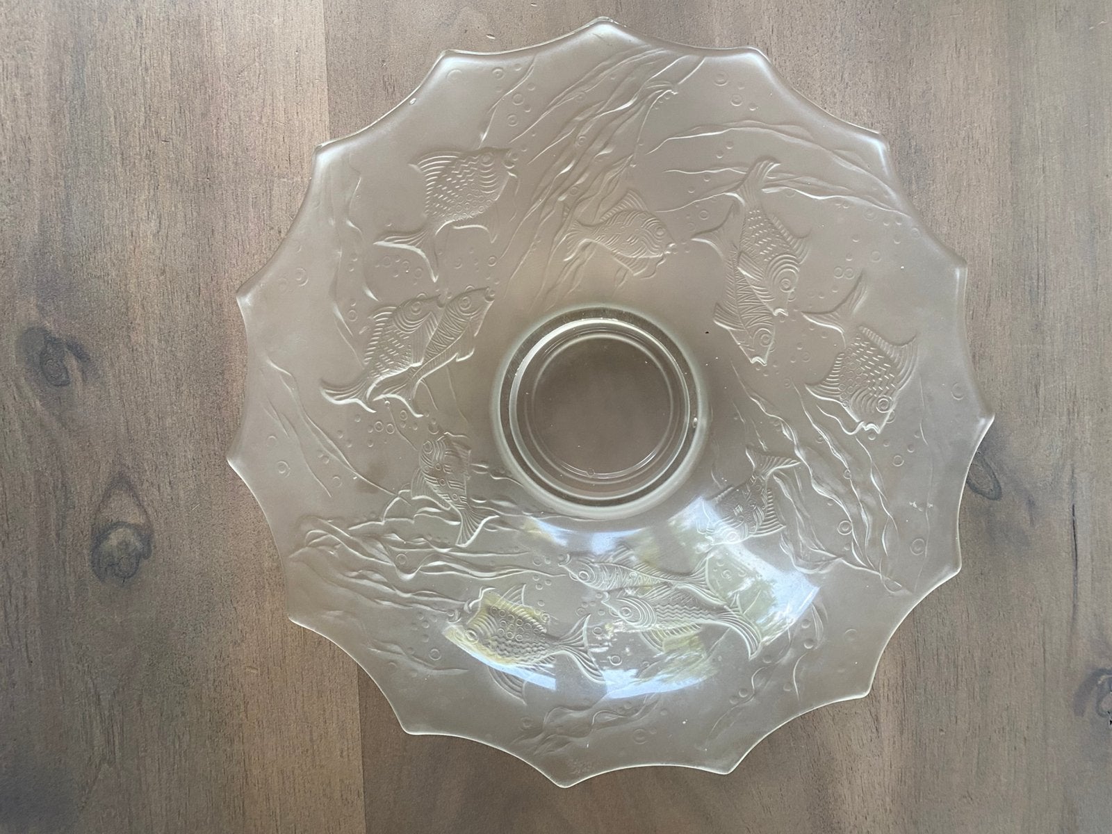 Glazen schaal vissen “Arabella”, Antiek en Kunst, Ophalen of Verzenden
