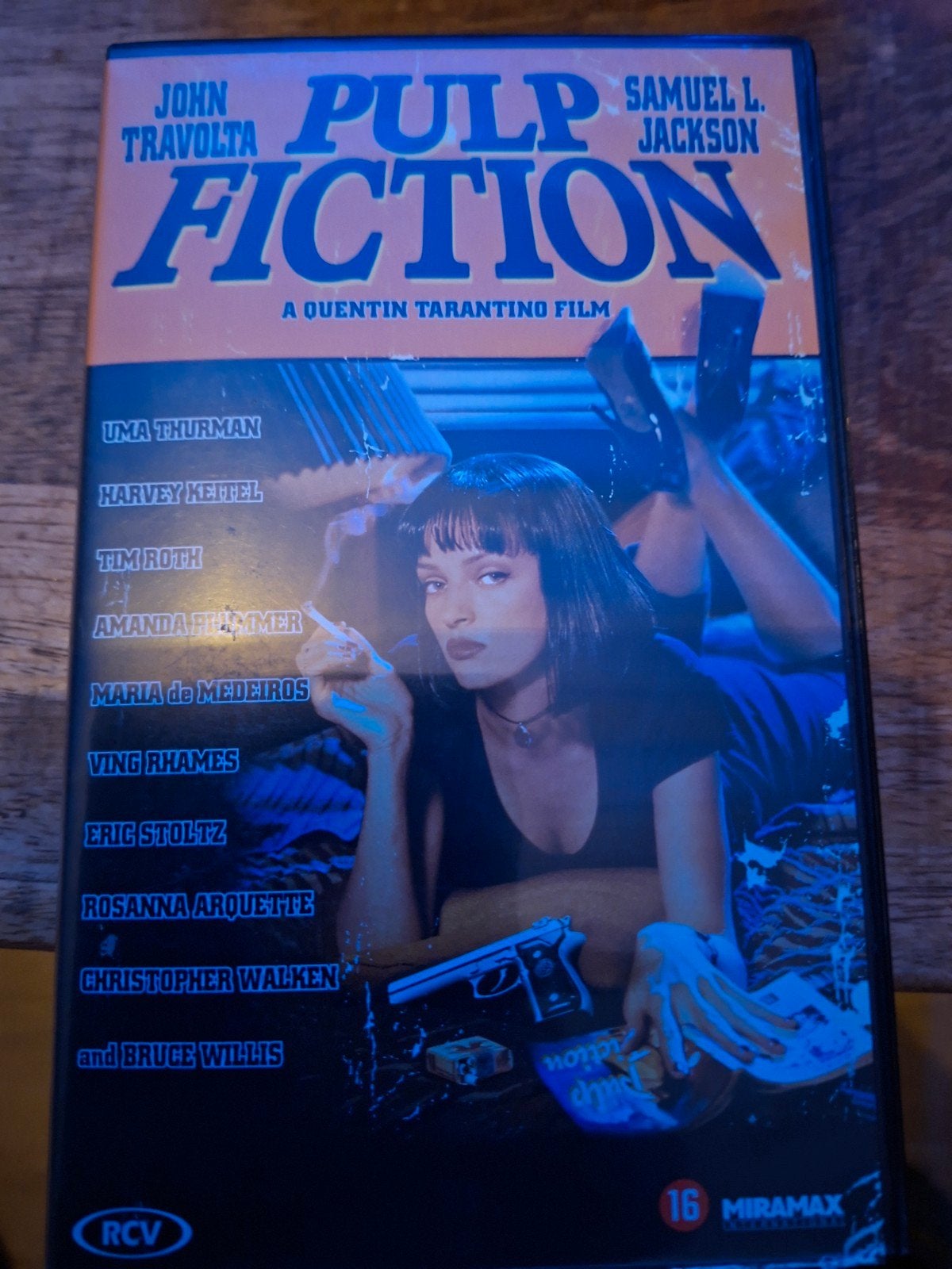 Pulp Fiction VHS - Quentin Tarantino Klassieker, Cd's en Dvd's, VHS | Film, Gebruikt, Thrillers en Misdaad, Vanaf 16 jaar, Ophalen of Verzenden