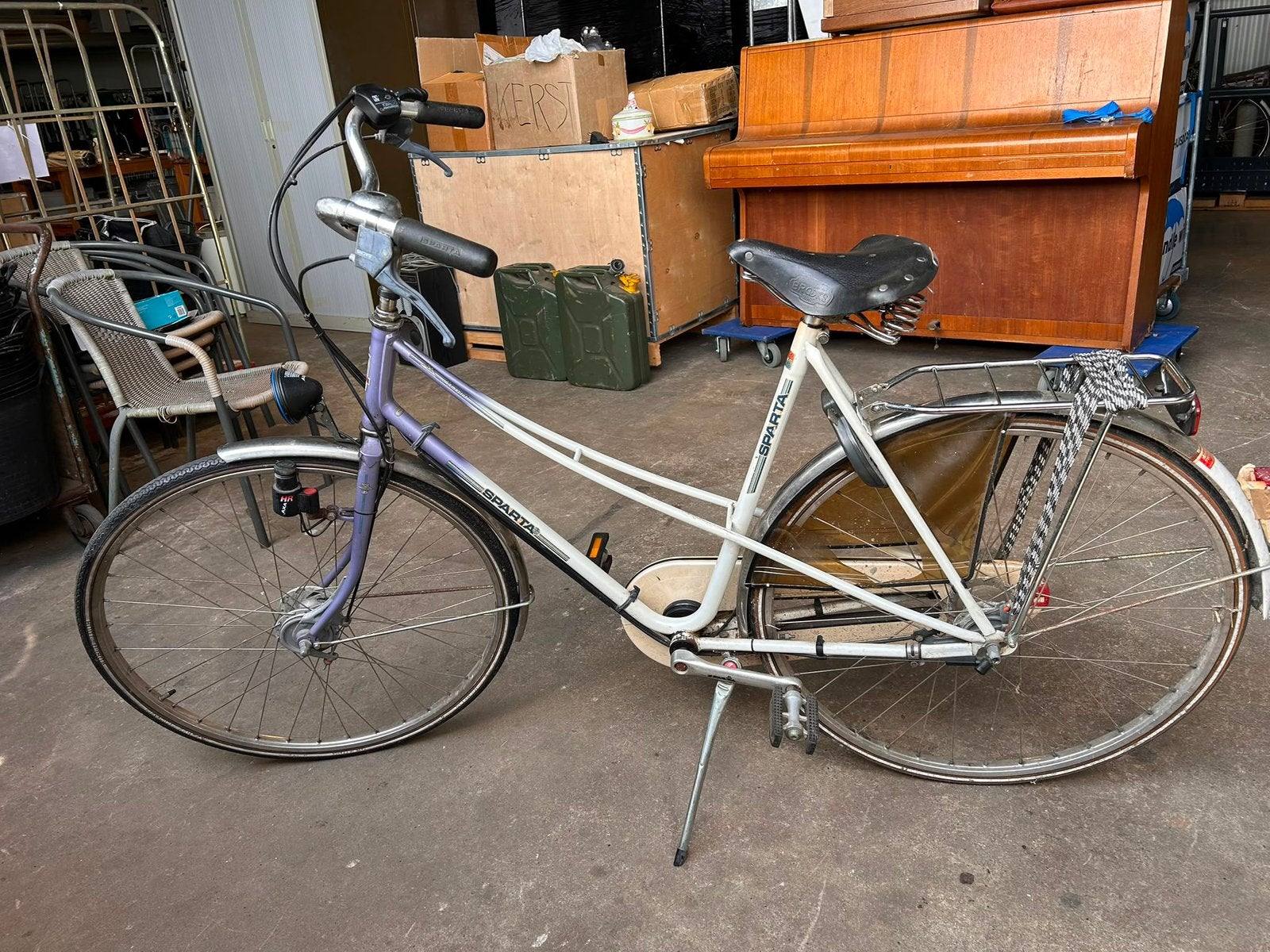 Sparta fiets - Damesfiets met terugtraprem, Ophalen, Terugtraprem, Sparta, 53 tot 56 cm