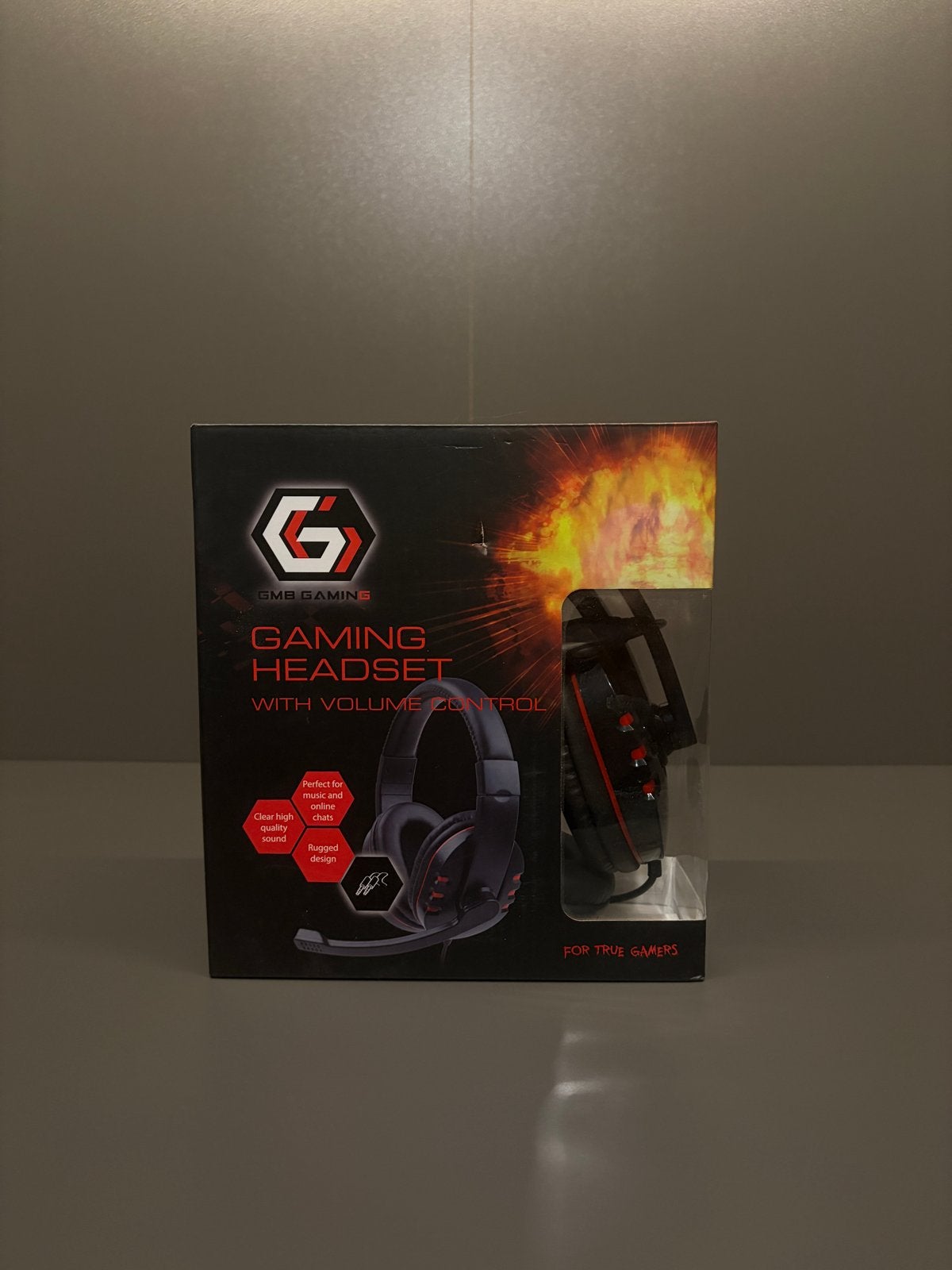 GMB Gaming Headset met Volumeregeling - Nieuw, Computers en Software, Headsets, Nieuw, Ophalen of Verzenden, Over-ear, Gaming headset