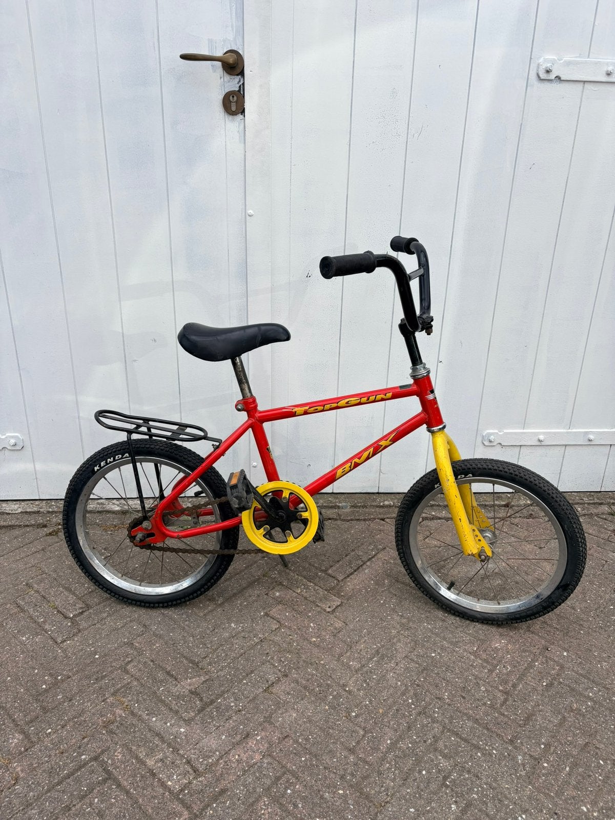 Jongensfietsje 16 inch, Ophalen, Gebruikt, Staal, 16 tot 20 inch
