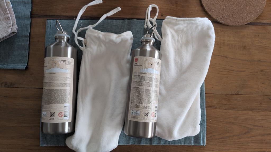 2x bedkruik en kruikenzak, Ophalen of Verzenden