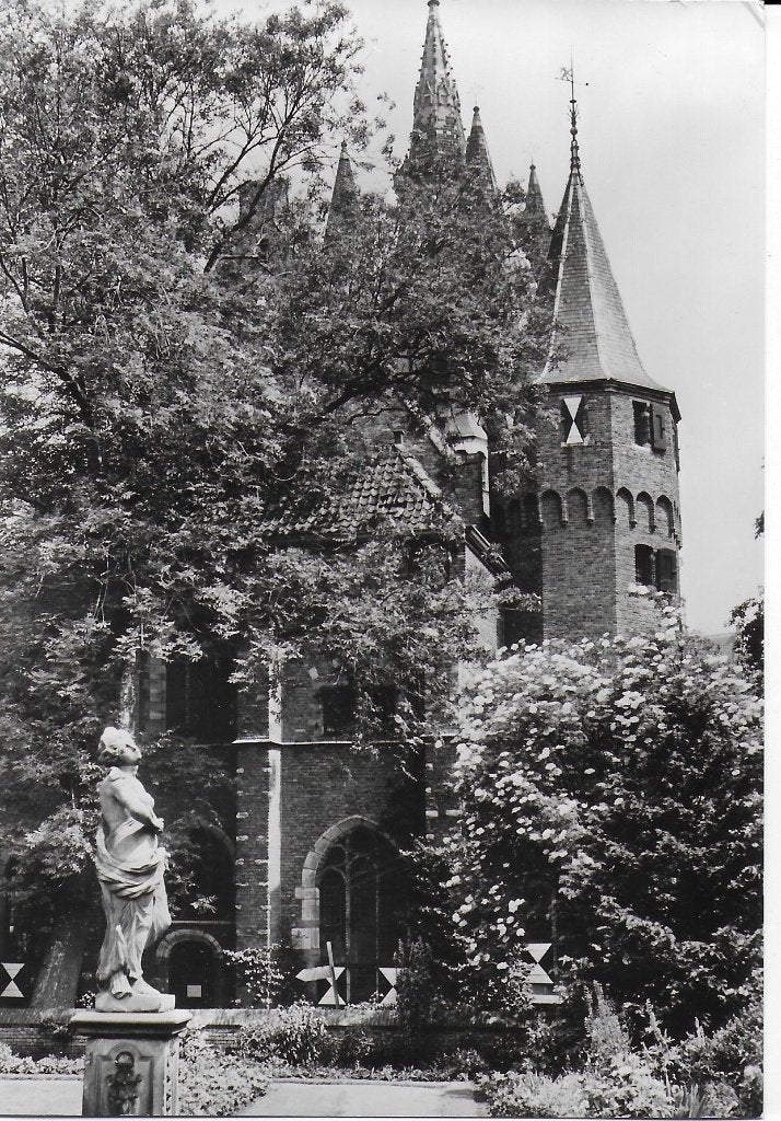 Pa768 Ongelopen ansichtkaart delft prinsenhof, Ophalen of Verzenden, 1940 tot 1960, Ongelopen, Zuid-Holland