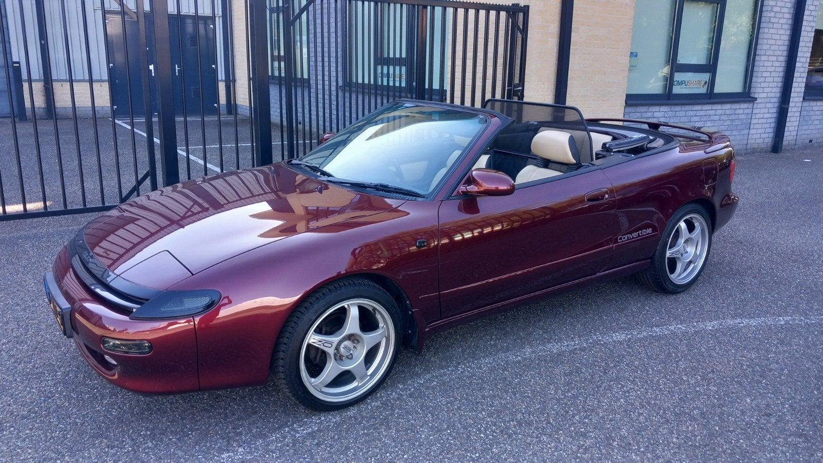 Toyota Celica 1990 Rood, 1998 cc, Beige, Cabriolet, 4 stoelen