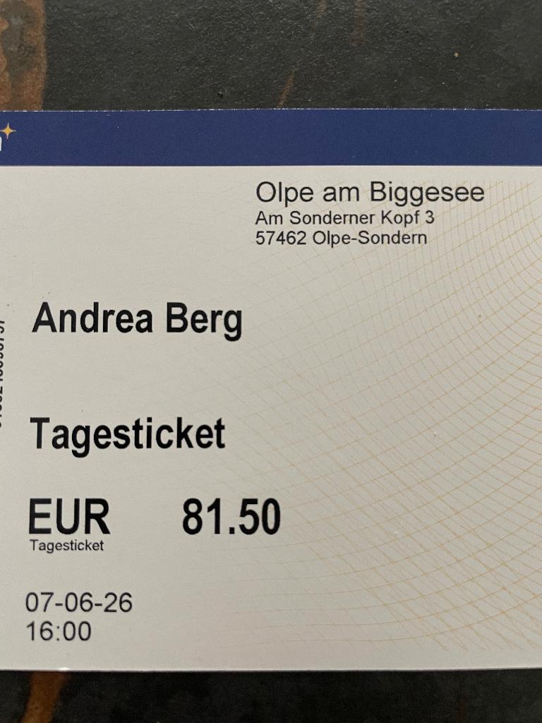 Tickets Andrea Berg 7 juni Olpe, Drie personen of meer