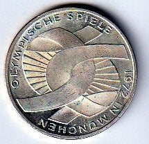 10  mark 1972  F  Duitsland. km. 131, Ophalen of Verzenden, Duitsland, Losse munt, Zilver