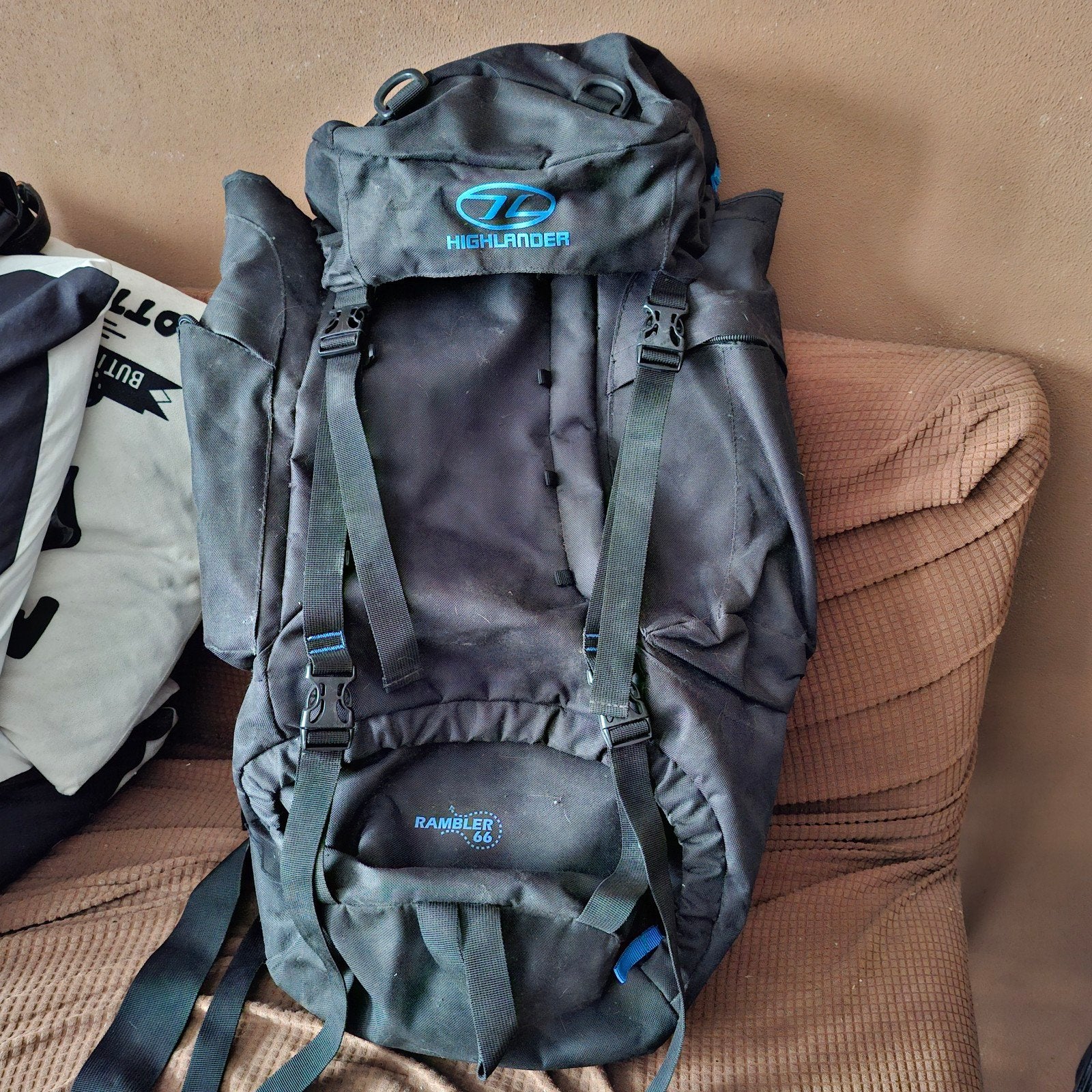 highlander rambler 66 backpack rugzak, Ophalen, Zo goed als nieuw, Rugzak
