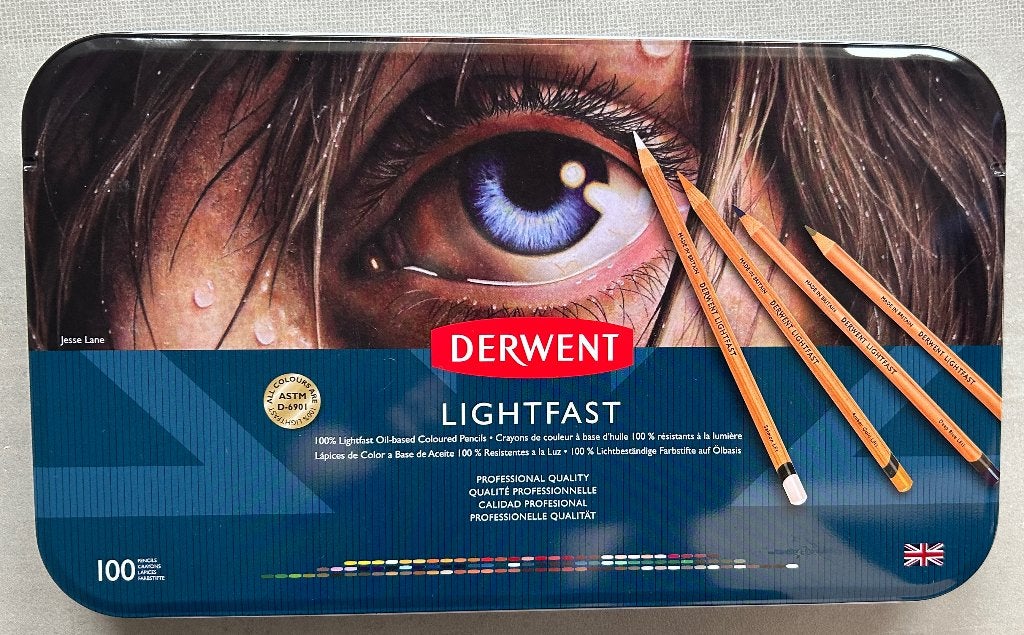 Derwent Lightfast 100 kleurpotloden, Hobby en Vrije tijd, Ophalen of Verzenden, Zo goed als nieuw, Overige typen