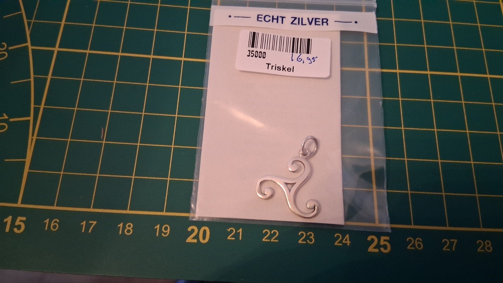 Zilveren Triskel Hanger - Keltisch Symbool, Overige voorstellingen, Verzenden, Nieuw, Zilver