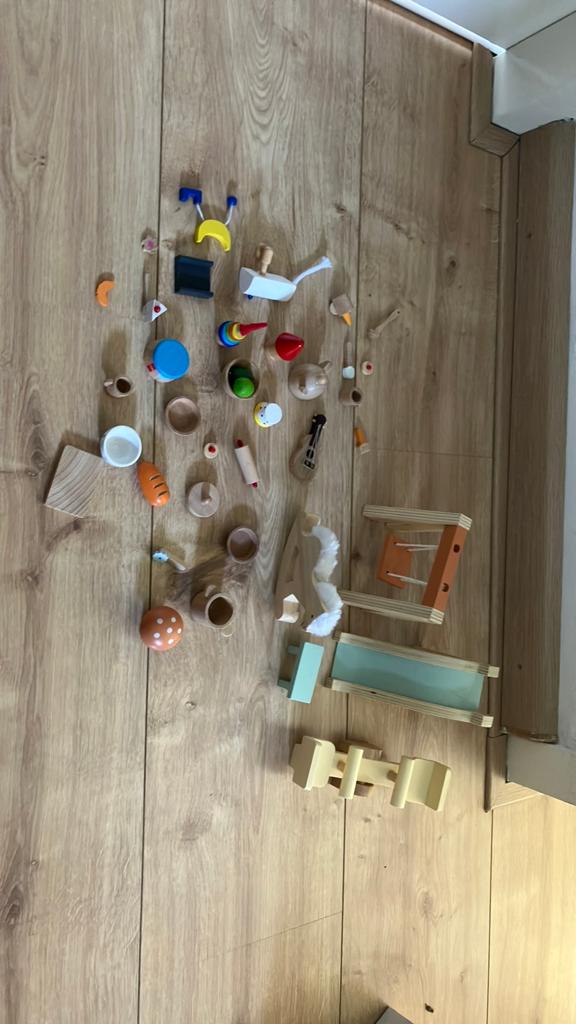 (Goki) houten speelgoed poppenhuis, Ophalen of Verzenden, Zo goed als nieuw, Overige typen