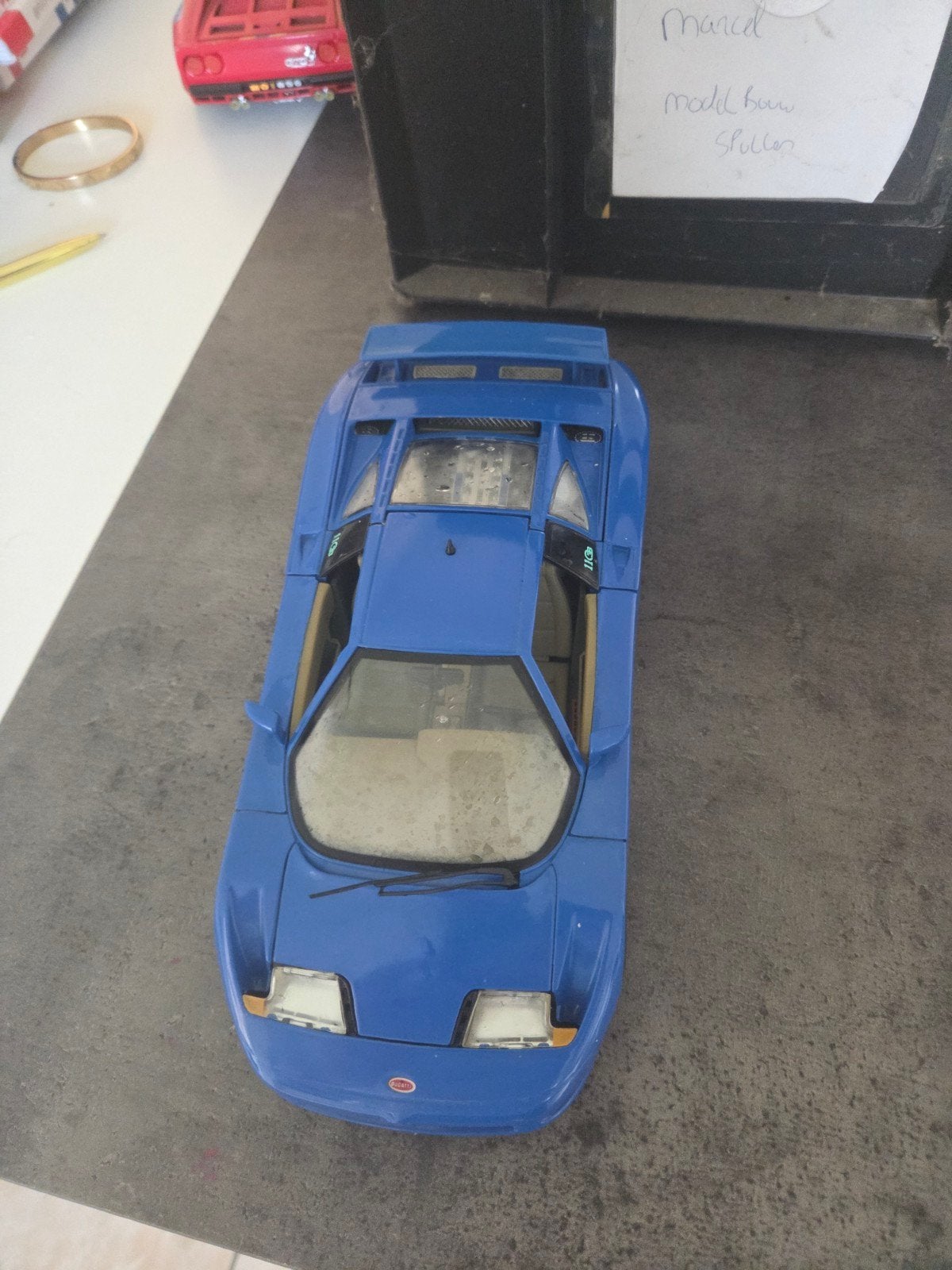 Bugatti EB110 modelauto - Bburago Made in Italy, Overige merken, Gebruikt, Auto, Groter dan 1:32