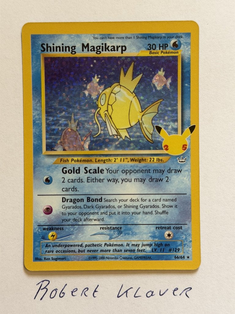 Shining Magikarp Celebrations 66/64, Ophalen of Verzenden, Nieuw, Losse kaart