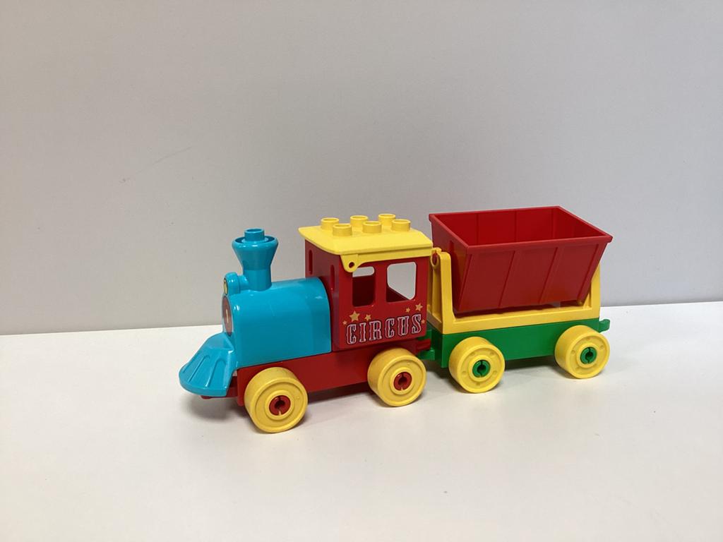 Duplo duwtrein / trein met wagon, Ophalen of Verzenden, LEGO System A/S, Product.compliance@LEGO.com, Aastvej 1, 7190 Billund, Denemarken