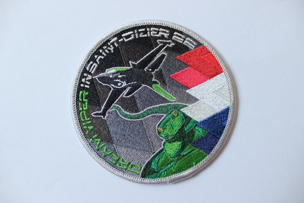 patch  Belgium  f-16 solo display  saint dizier  2022, Verzamelen, Verzenden, Zo goed als nieuw, Patch, Badge of Embleem