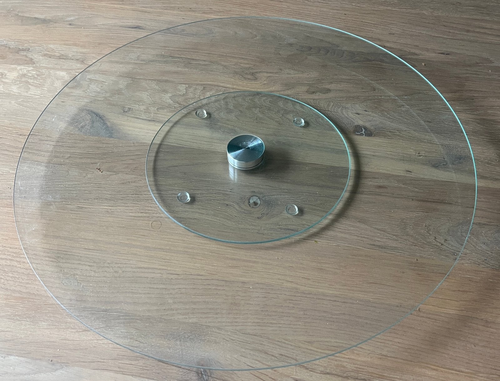 Glazen draaiplateau (geschikt voor taarten), Ophalen, Op voet, Rond, Nieuw