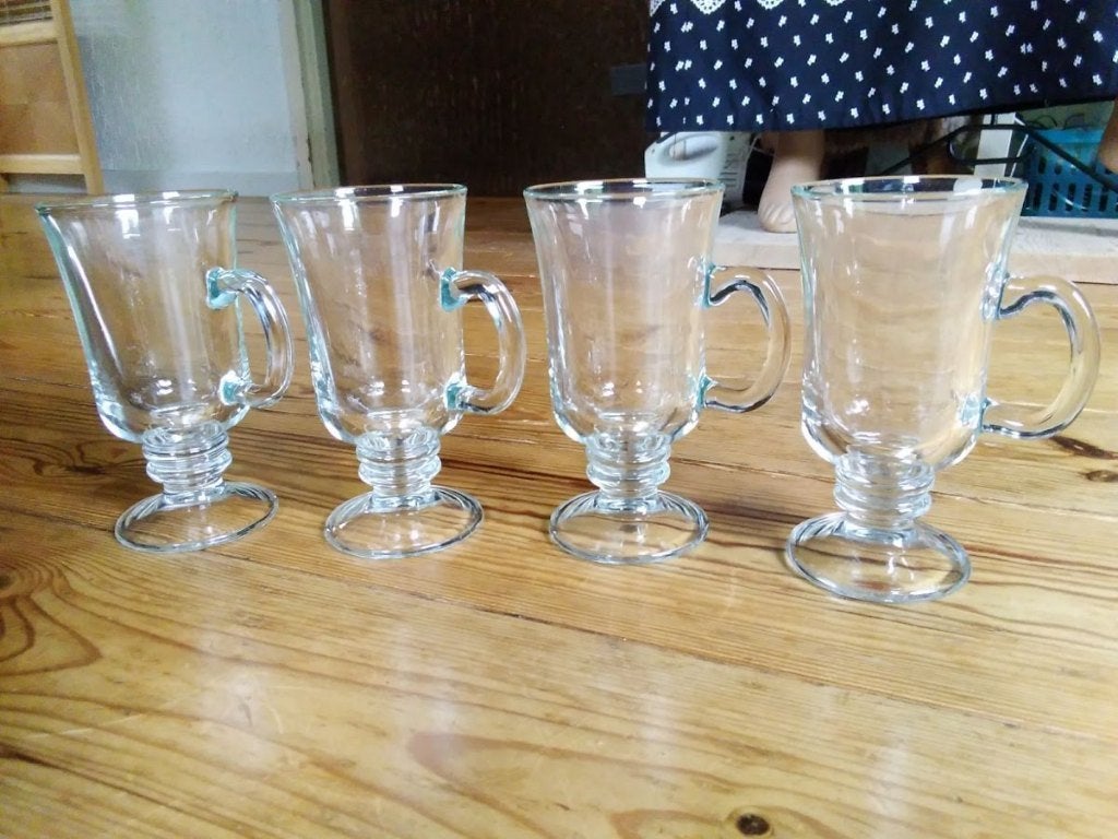 Irish Coffee glazen (4 st.), Ophalen of Verzenden, Gebruikt, Overige typen