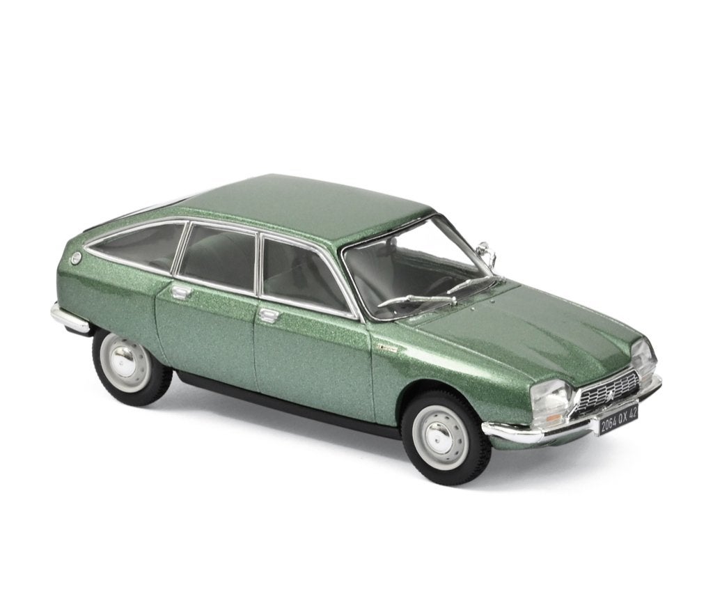 Citroen GS 1220 Club 1973 zilvergroen Norev 1:43, Hobby en Vrije tijd, Ophalen of Verzenden, Nieuw, Auto, Norev