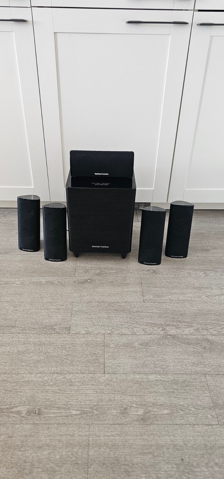 Harman Kardon Surroundset met HKTS210SUB/230 Subwoofer, Ophalen of Verzenden, Gebruikt, 5.1-systeem, Overige merken