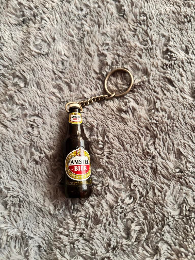 Amstel Bier Sleutelhanger met Flesopener, Ophalen of Verzenden, Gebruikt, Flesopener, Amstel