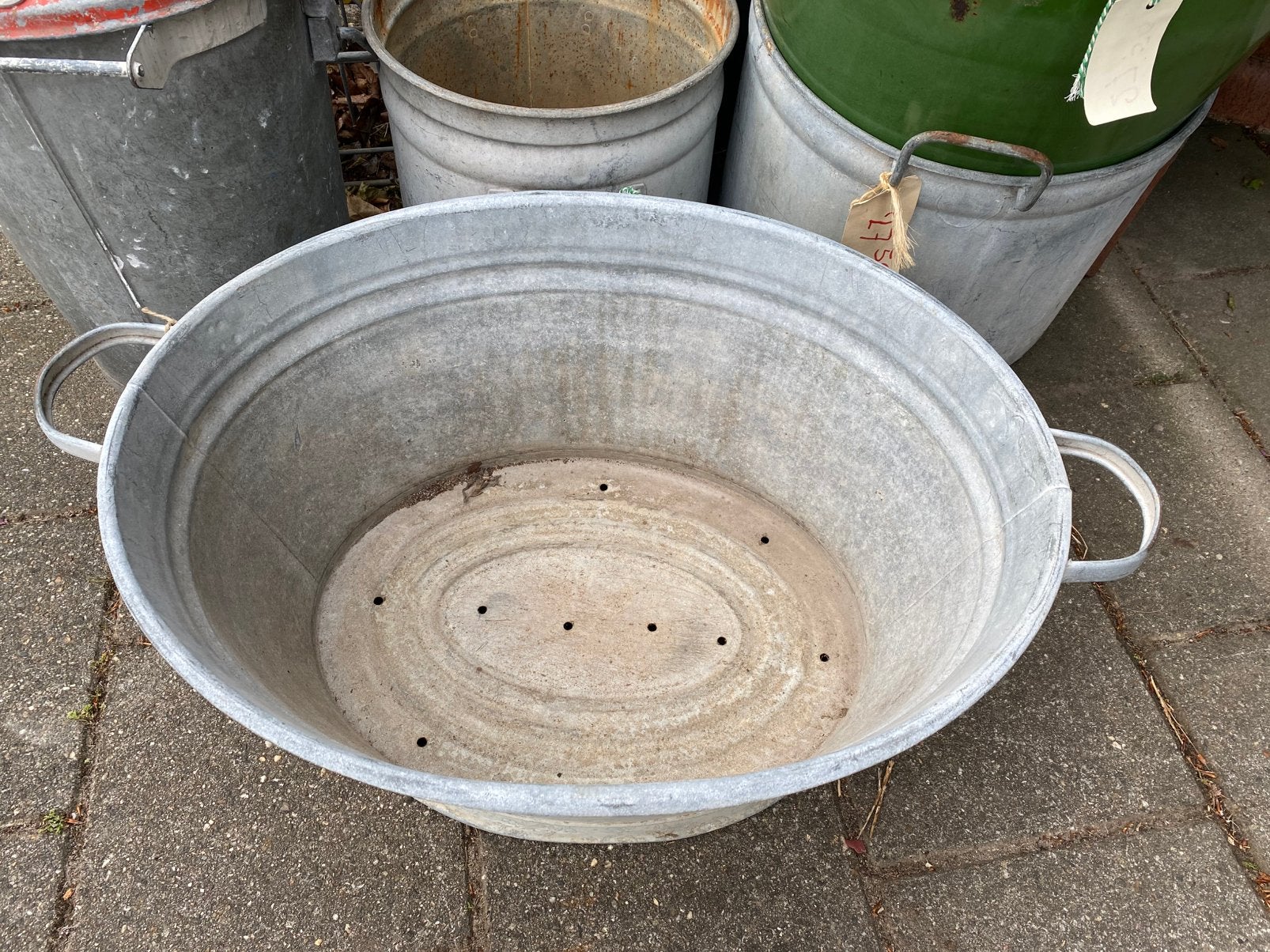 Mooi zinken wasteil, Ophalen