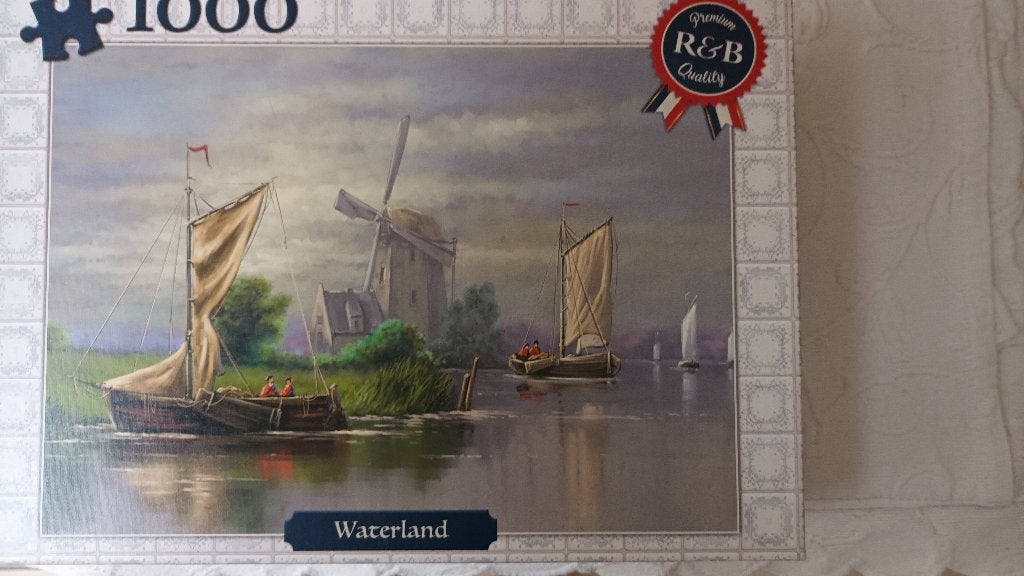 Puzzel - Waterland - R & B, Ophalen of Verzenden, 500 t/m 1500 stukjes, Zo goed als nieuw, Legpuzzel