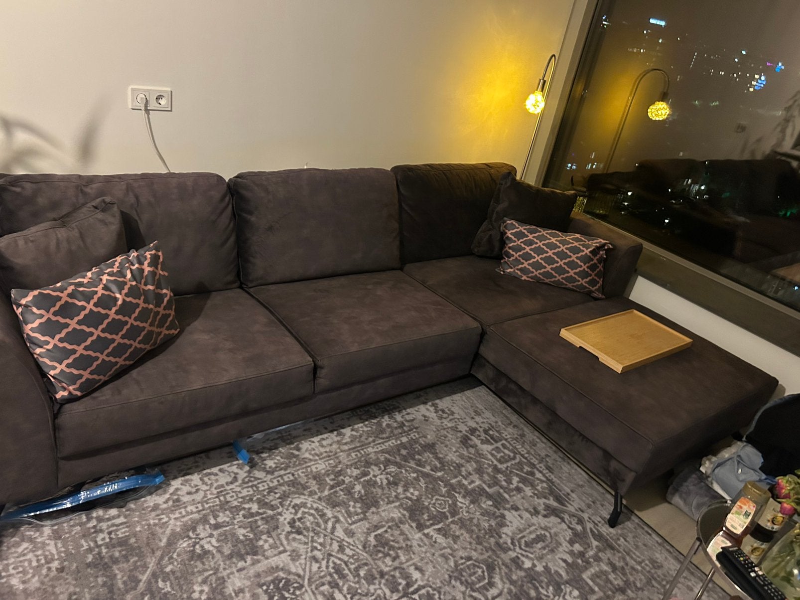 hoekbank, Ophalen, 250 tot 300 cm, Hoekbank, Zo goed als nieuw