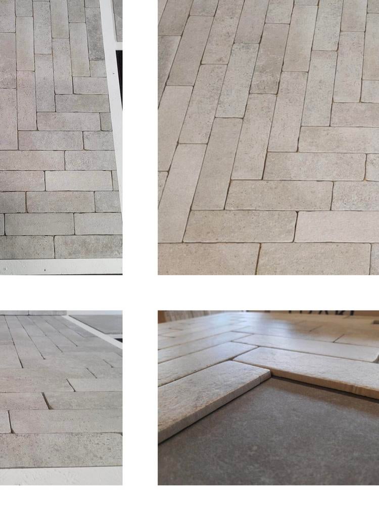 Restpartij grijze tegel 7,5x25 cm, Ophalen, Nieuw, Minder dan 20 cm, 20 tot 40 cm