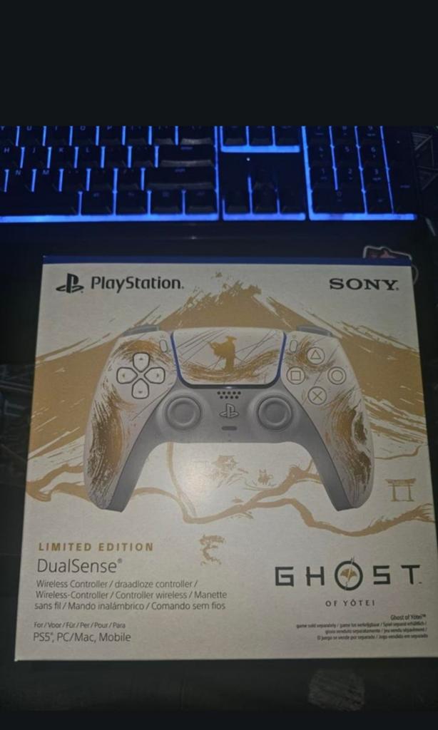 PS5 Controller Ghost of Yotei Gold Limited Editie - Nieuw, Spelcomputers en Games, Spelcomputers | Sony PlayStation 5, Ophalen of Verzenden