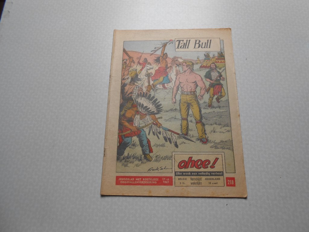 ohee 218 Tall Bull 1967., Gelezen, Frank Sels, Eén stripboek, Ophalen of Verzenden