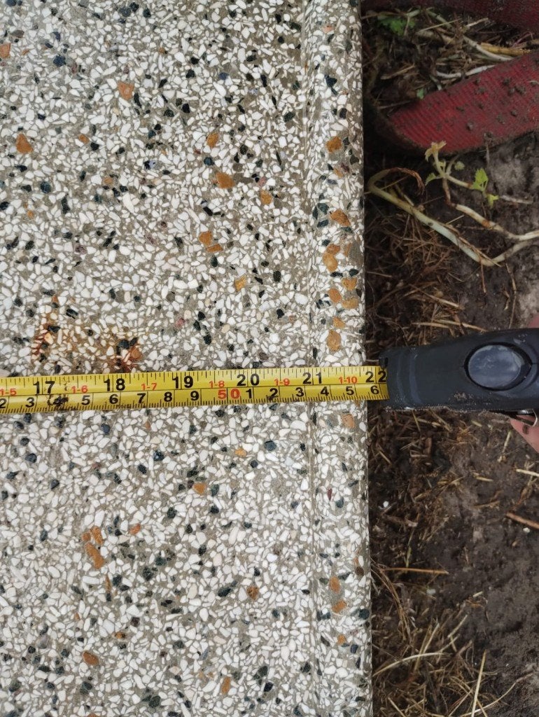 Vintage granieten aanrechtblad, Ophalen, Gebruikt, 150 tot 200 cm, Minder dan 100 cm