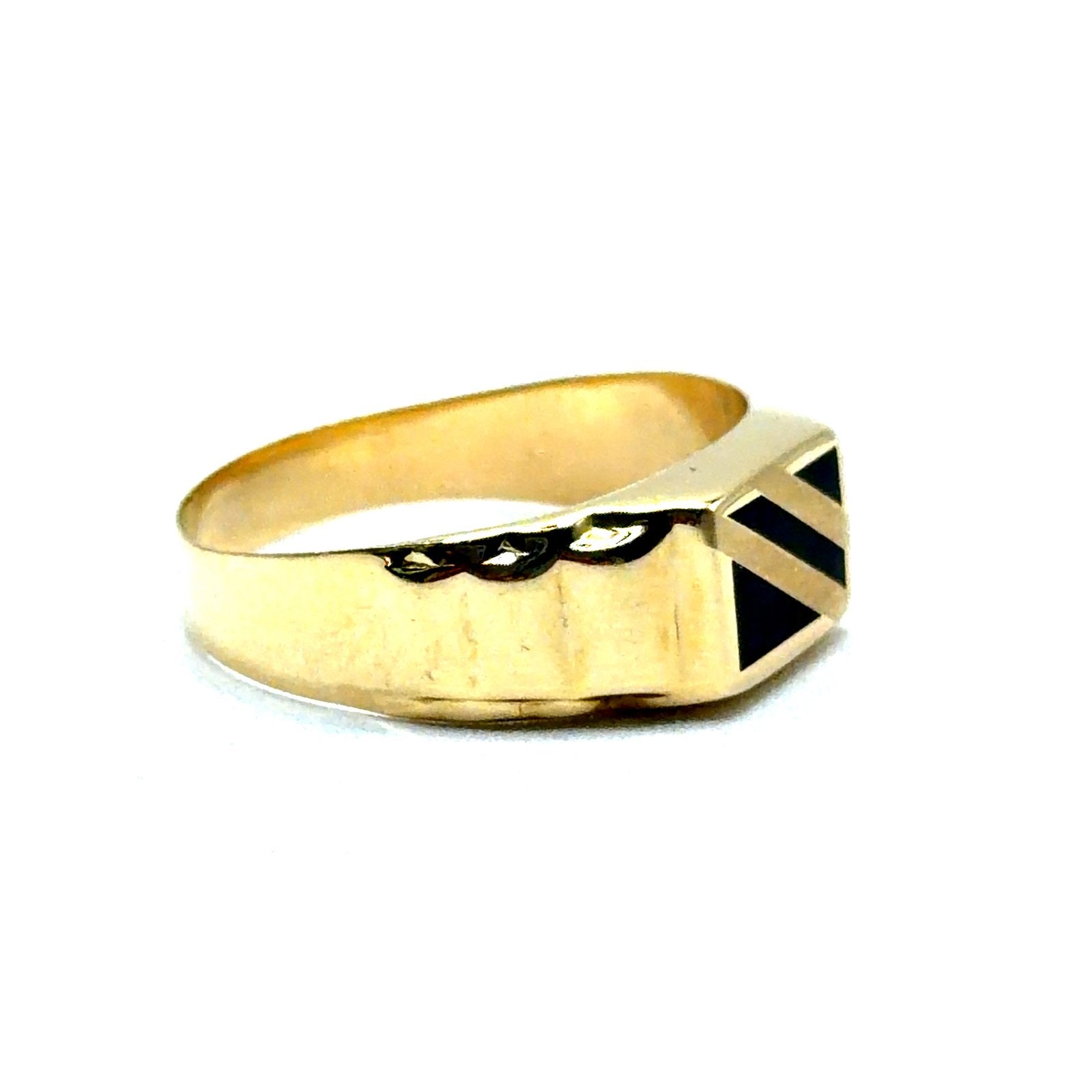 Gouden heren ring 14karaat, 19 tot 20, Nieuw, Ophalen of Verzenden, W