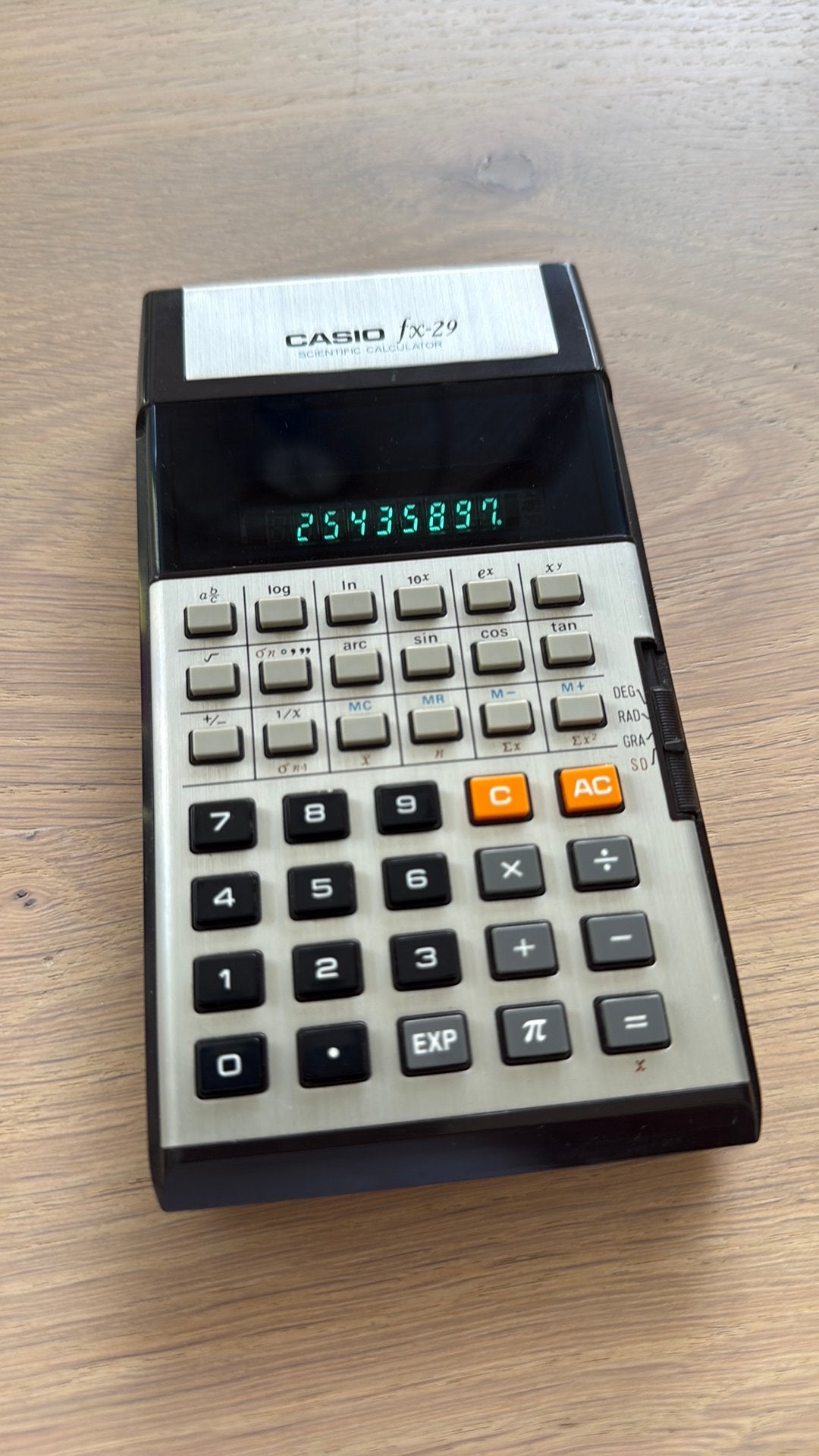 Classic CASIO fx-29 scientific calc, Diversen, Ophalen of Verzenden, Zo goed als nieuw