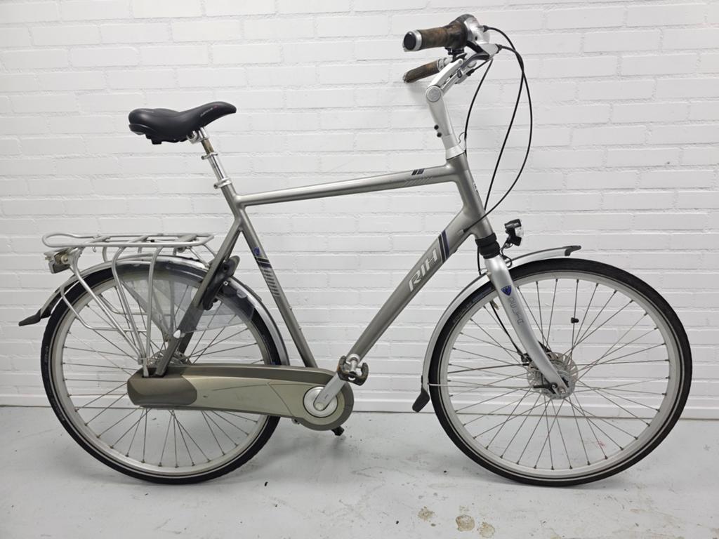 RIH Delta 65 cm herenfiets 8 versnellingen rijklaar, Gebruikt, Versnellingen, 56 cm of meer, Trommelrem