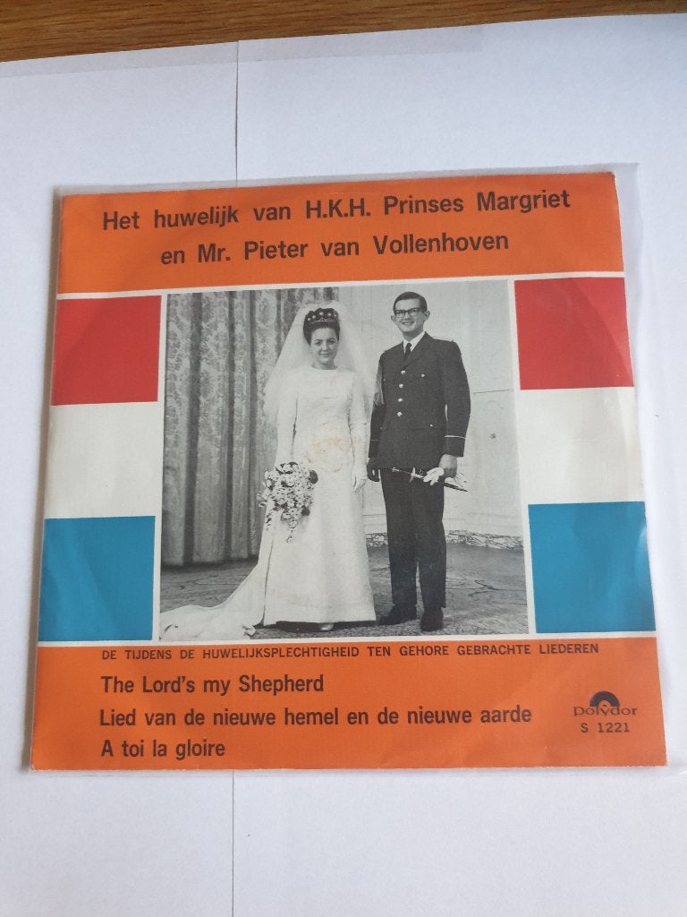 1266 huwelijk prinses margriet & pieter van vollenhoven, Verzenden, Kaart, Foto of Prent