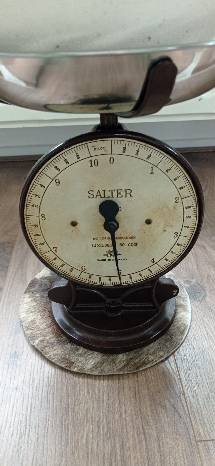 Vintage Salter Keukenweegschaal 10kg, Ophalen