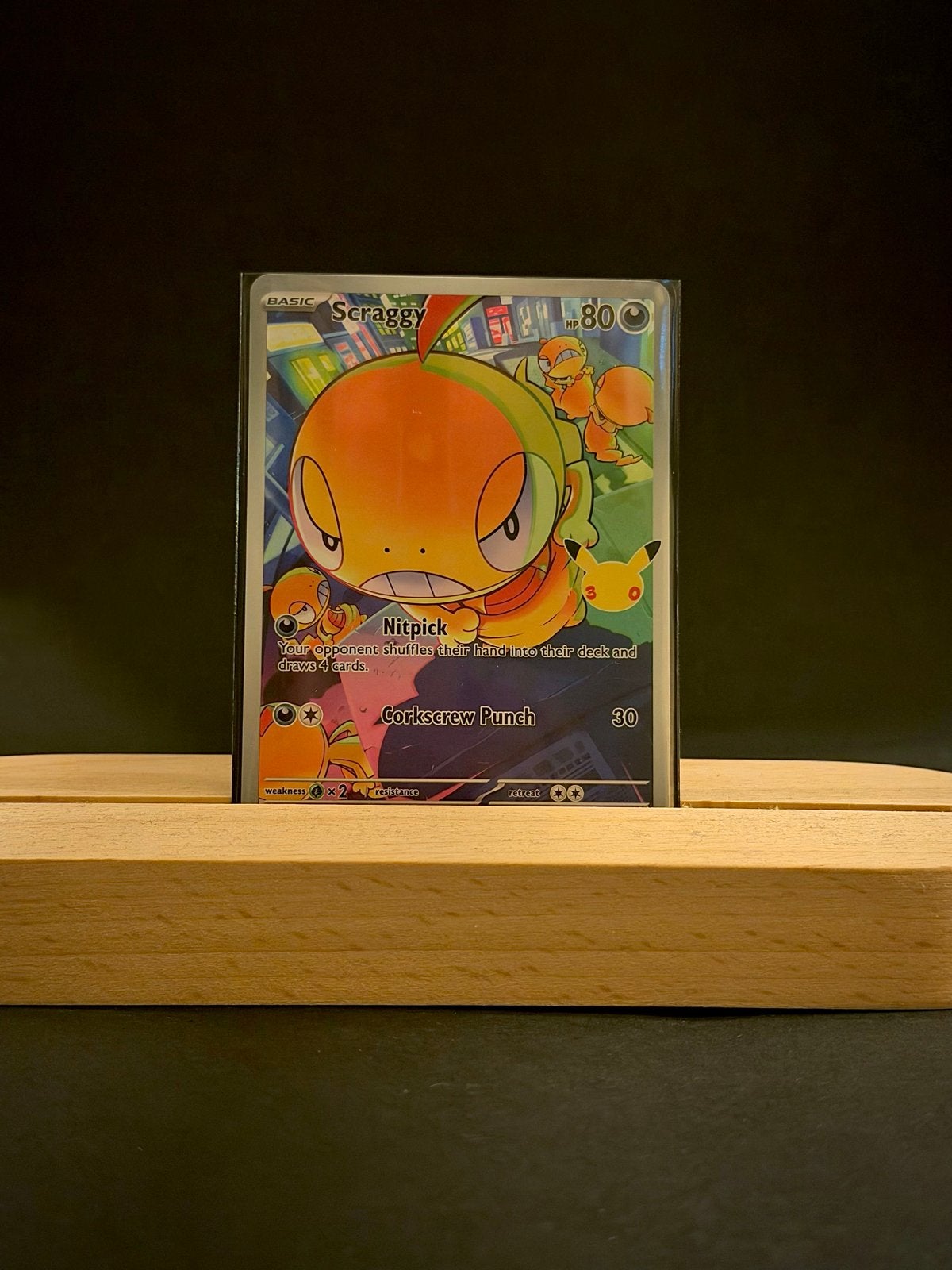 Pokémon Scraggy Full Art - Celebration 30th Anniversary, Ophalen of Verzenden, Nieuw, Losse kaart