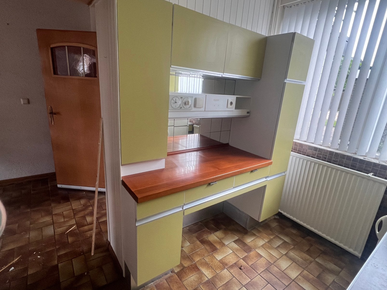 Complete retro keuken te koop, Ophalen of Verzenden, Zo goed als nieuw, Hoekkeuken