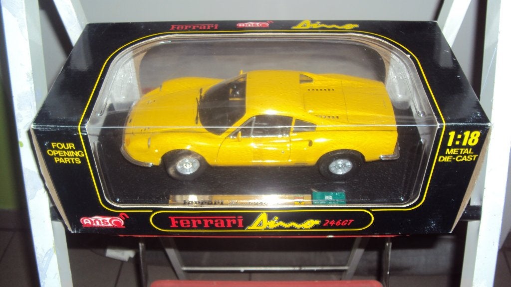 modelauto FERRARI DINO 246 G.T., Hobby en Vrije tijd, Modelauto's | 1:18, Ophalen of Verzenden, Nieuw, Auto, Anson