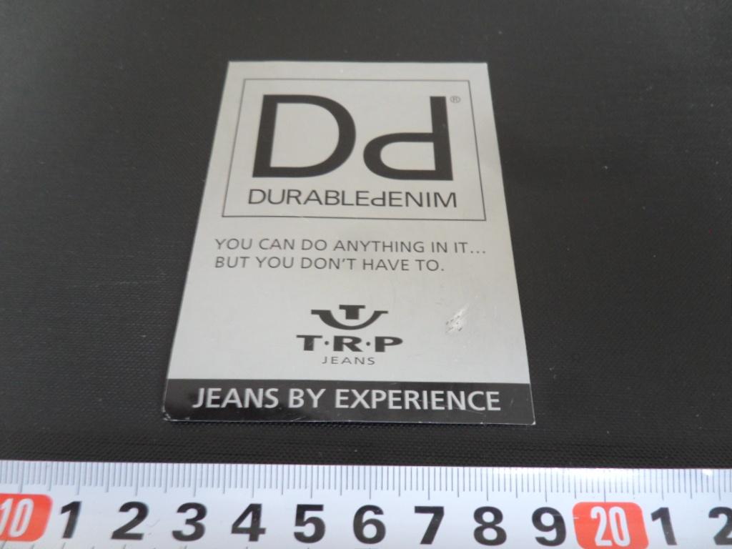 sticker Dd DURABLEdeNIM TRP Jeans by experience, Verzamelen, Stickers, Zo goed als nieuw, Ophalen