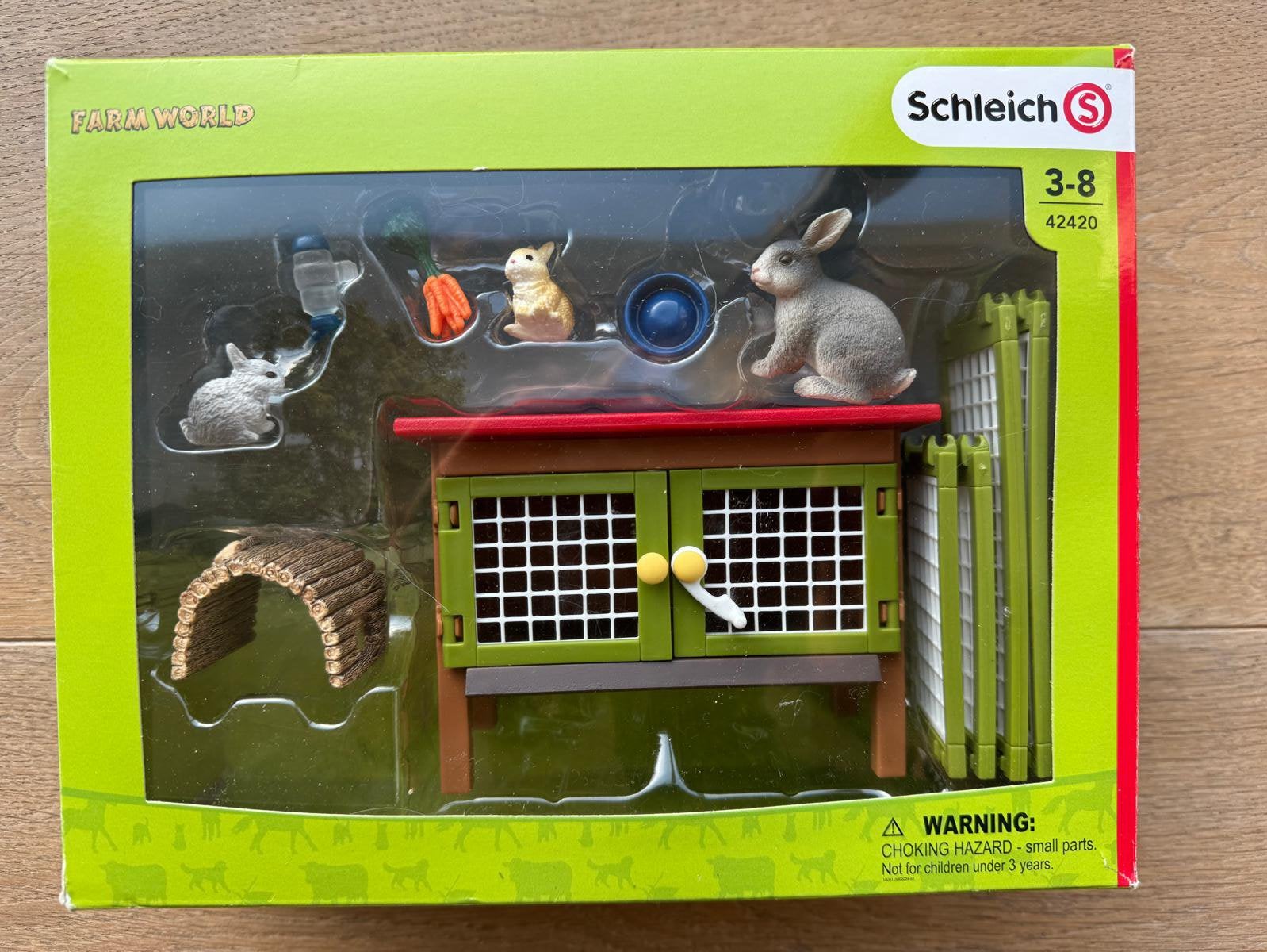 Schleich farmworld konijnenhok 42420, Ophalen, Gebruikt