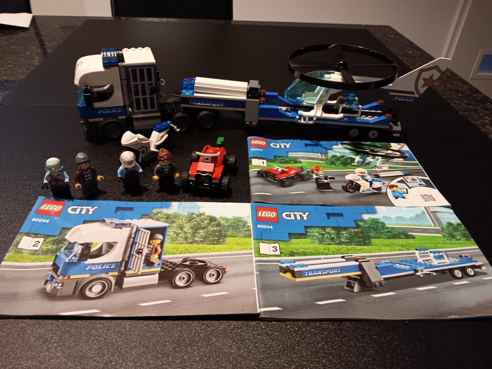 Lego City Politie Transport Helikopter 60244, Compleet, City, Lego, Ophalen of Verzenden