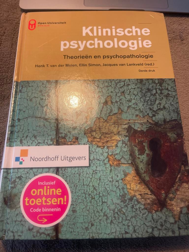 Klinische psychologie theorieën en psychopathologie, Boeken, Studieboeken en Cursussen, Gelezen, Noordhoff Uitgevers, Gamma, HBO
