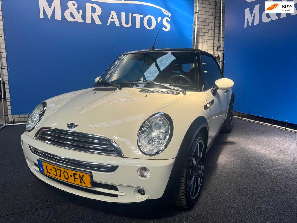 Mini Mini Cabrio 1.6 Cooper Automaat Nieuwe APK, Auto's, Mini, Multifunctioneel stuurwiel, Gebruikt, 4 cilinders, 4 stoelen