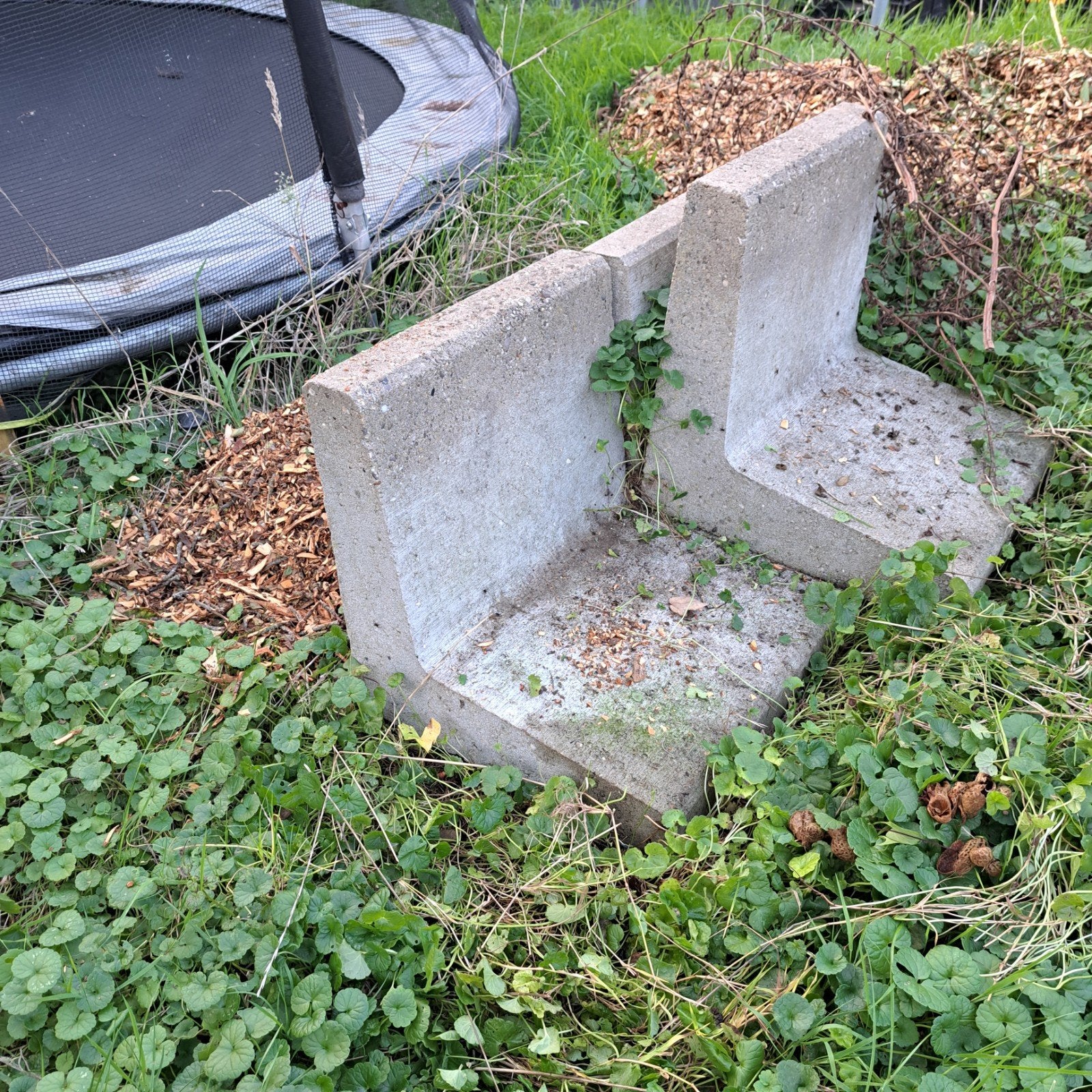 4 betonnen L-elementen gratis ophalen., Ophalen, Overige materialen, Gebruikt, Overige typen