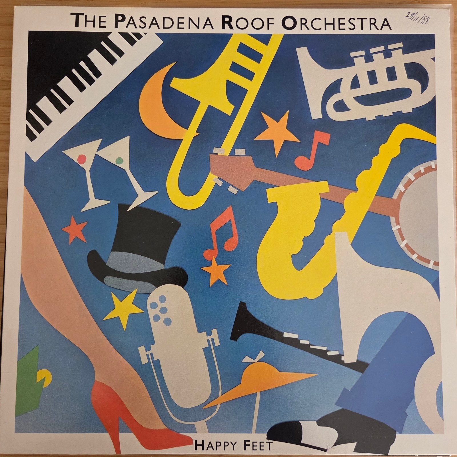 The Pasadena Rooftop Orchestra - Happy Feet LP, Ophalen of Verzenden, Gebruikt, 12 inch, Jazz