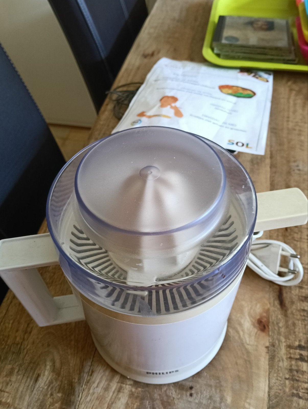 Philips Citruspers - Wit, Zo goed als nieuw, Ophalen, Zo goed als nieuw, Elektrisch, Citruspers