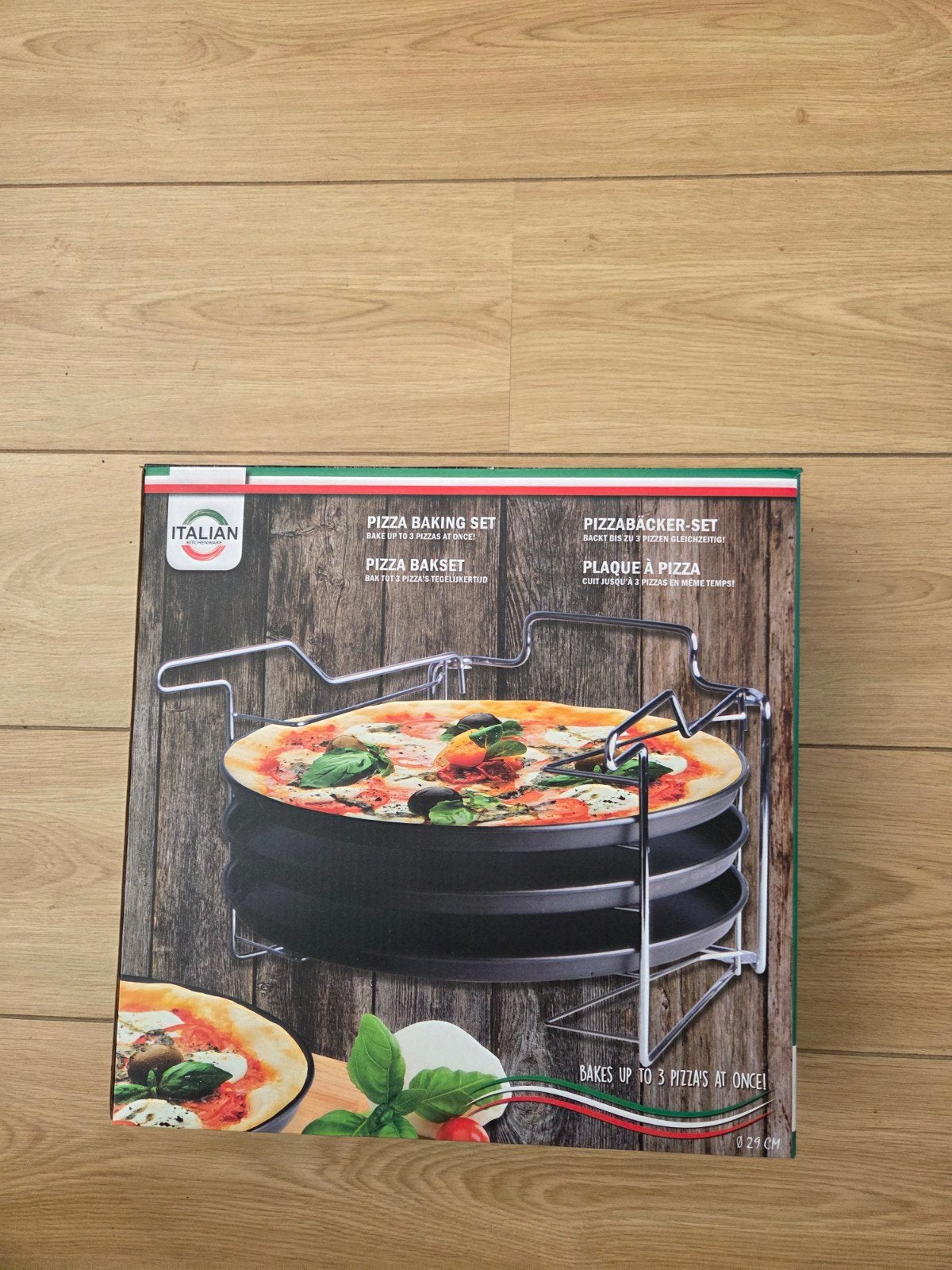 Pizza standaard te koop voor 3 pizza's tegelijk bakken, Ophalen, Nieuw