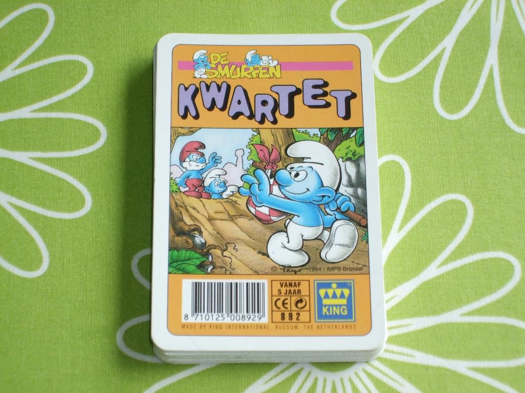 Smurfen kwartet uit 1994, Ophalen of Verzenden, Zo goed als nieuw, Kwartet(ten)