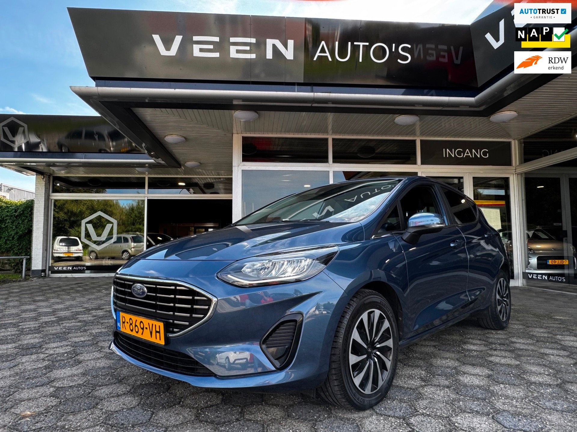 Ford Fiesta 1.0 EcoBoost Hybrid Titanium LED Navi Cruise NAP, Voorwielaandrijving, 125 pk, Gebruikt, Euro 6